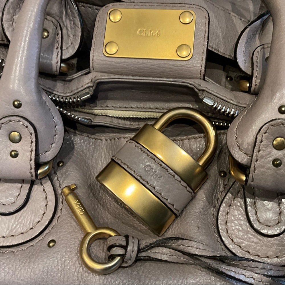 Chloe’ Leather Paddington Handbag w/Crossbody Strap Made in Italy - Picture 3 of 14